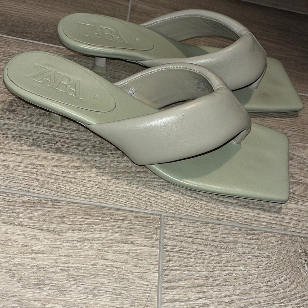 Zara Kitten Heel Sandal